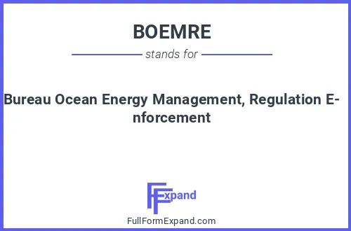 Full form of BOEMRE