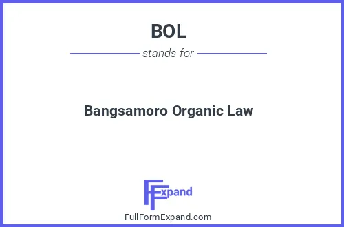 Full form of BOL