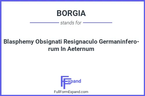 Full form of BORGIA