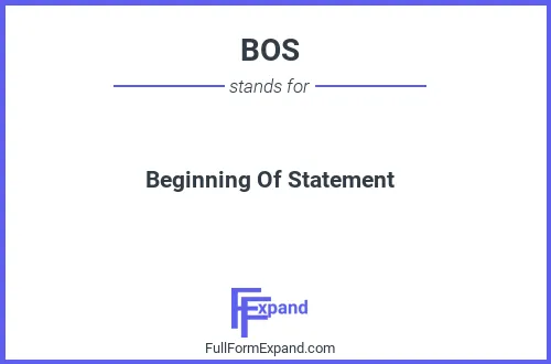 Full form of BOS