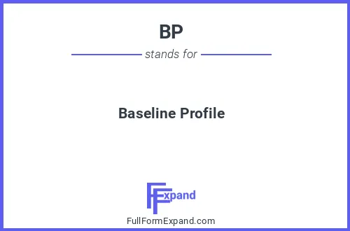 Full form of BP