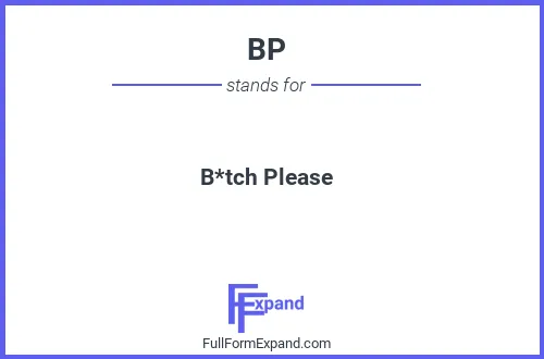 Full form of BP