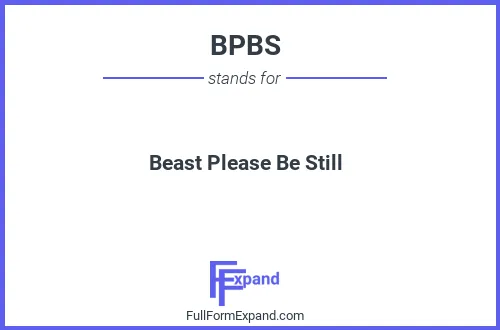 Full form of BPBS