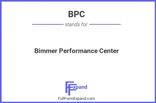 Full form of BPC