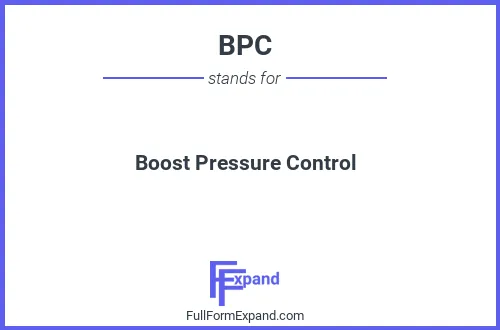 Full form of BPC
