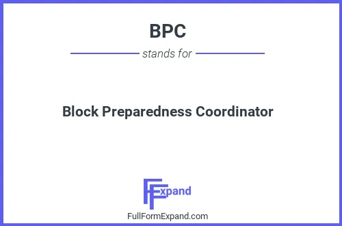 Full form of BPC