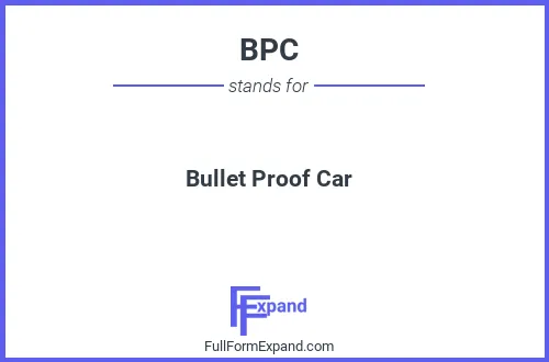 Full form of BPC