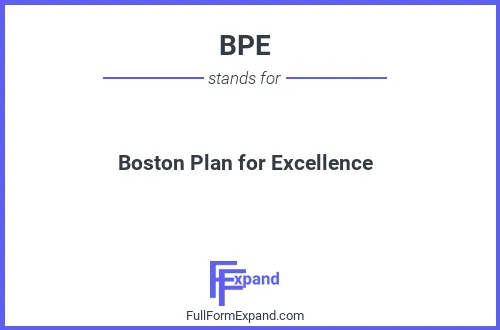 Full form of BPE