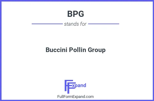 Full form of BPG