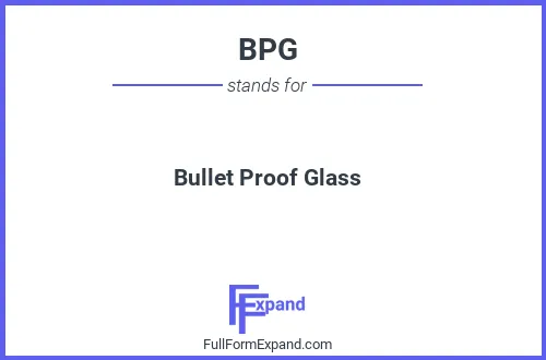 Full form of BPG