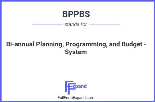 Full form of BPPBS
