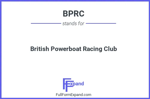 Full form of BPRC