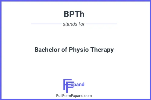 Full form of BPTh