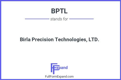 Full form of BPTL
