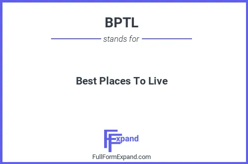 Full form of BPTL