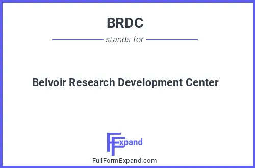 Full form of BRDC
