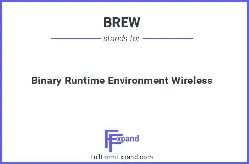 Full form of BREW