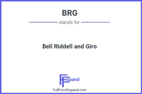 Full form of BRG