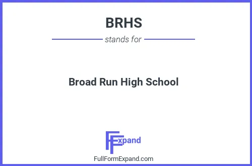 Full form of BRHS