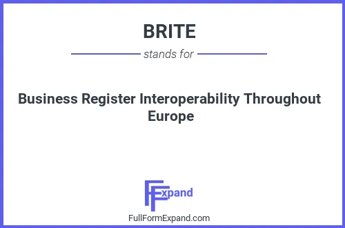 Full form of BRITE