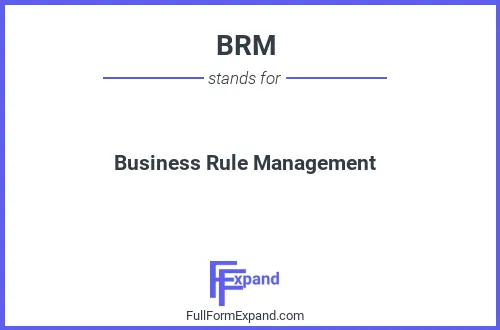 Full form of BRM