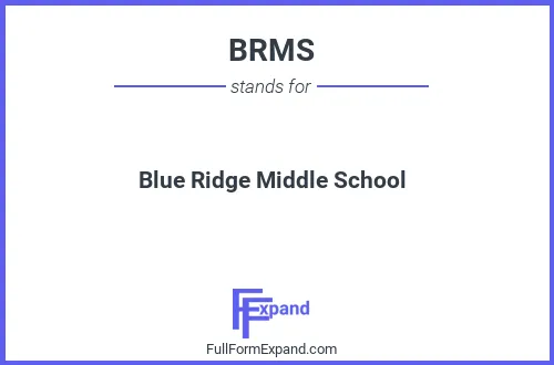 Full form of BRMS