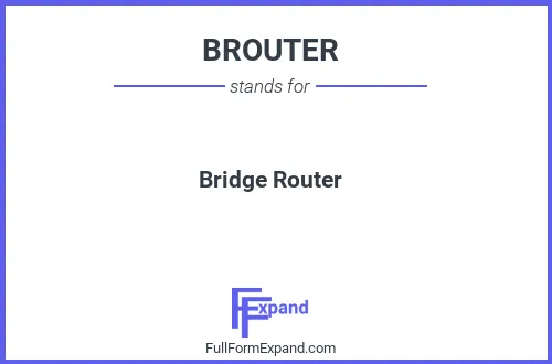 Full form of BROUTER