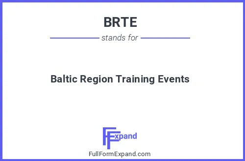 Full form of BRTE