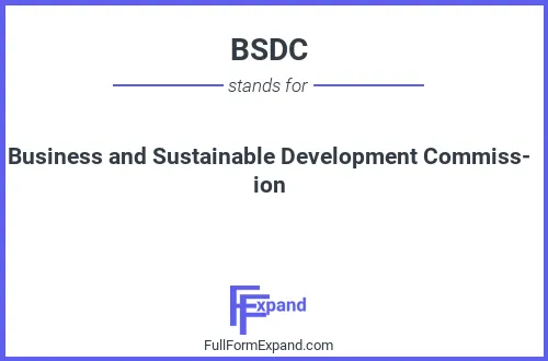 Full form of BSDC