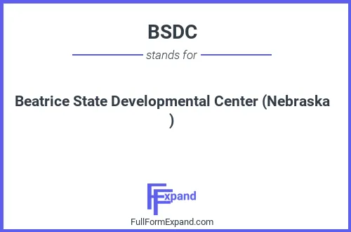Full form of BSDC