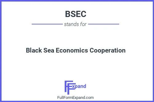 Full form of BSEC