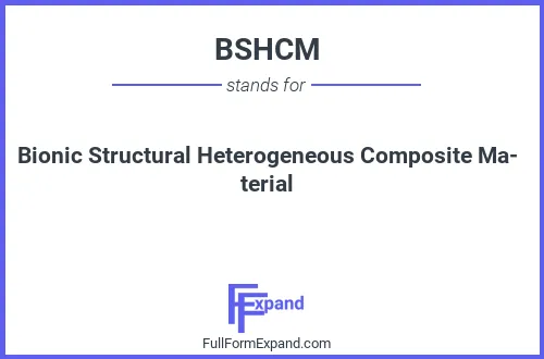 Full form of BSHCM