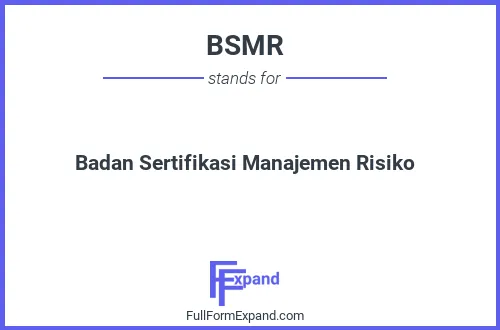 Full form of BSMR