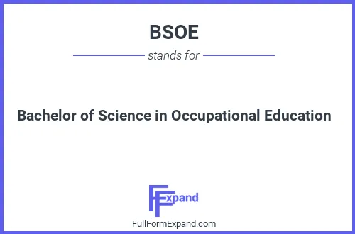Full form of BSOE