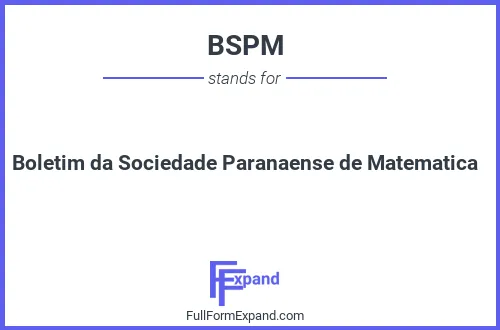 Full form of BSPM