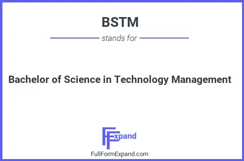 Full form of BSTM