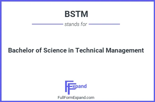 Full form of BSTM
