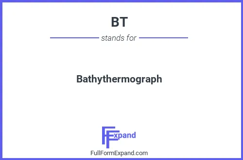 Full form of BT