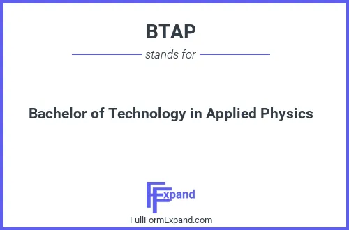 Full form of BTAP