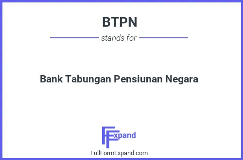 Full form of BTPN