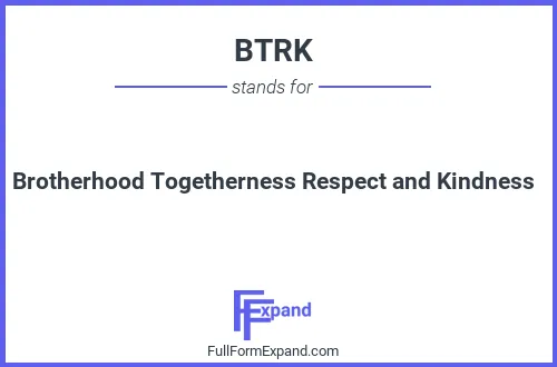 Full form of BTRK