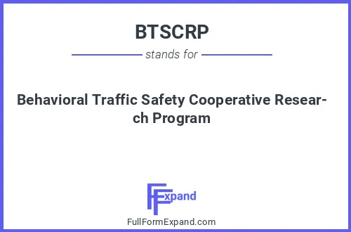 Full form of BTSCRP