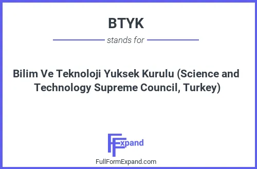 Full form of BTYK