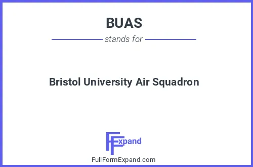 Full form of BUAS