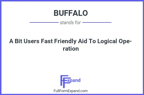 Full form of BUFFALO