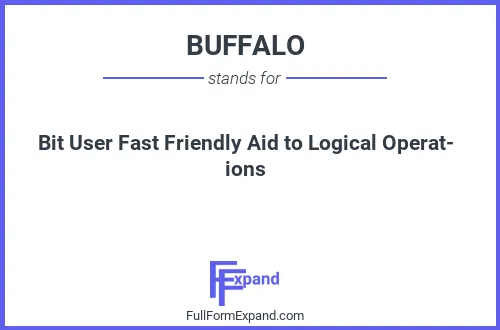 Full form of BUFFALO