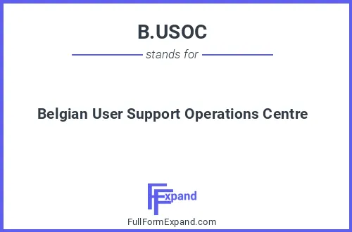 Full form of B.USOC
