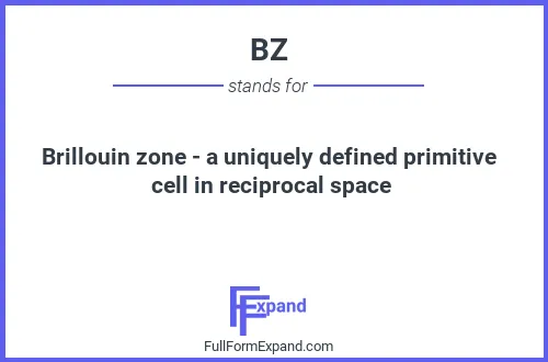 Full form of BZ