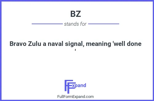 Full form of BZ