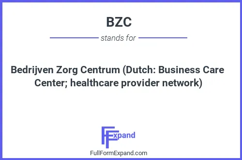 Full form of BZC